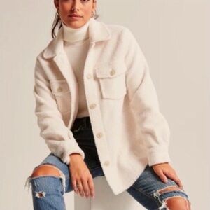 Abercrombie & Fitch Sherpa Shirt Jacket